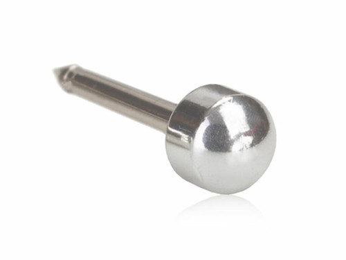 Plain - Silver Titanium Piercing Stud - 4mm