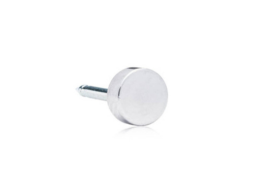 Puck - Silver Titanium Piercing Stud - 5mm