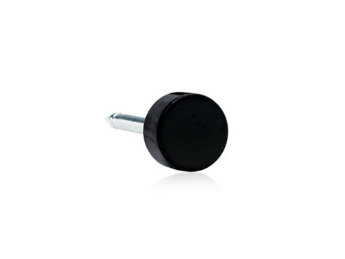 Puck - Black Titanium Piercing Stud - 5mm