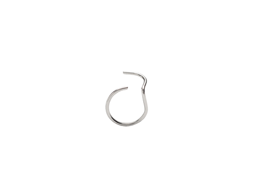 Nose Ring, Left - Natural Titanium - 8mm