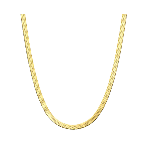 Gold Plain Necklace - 40-46 cm