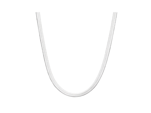 Plain Necklace - Silver - 40-46 cm