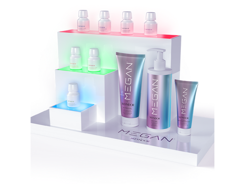 MEGAN Product Display with Lights