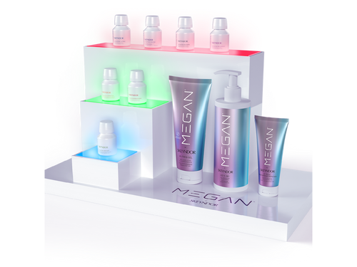 MEGAN Product Display with Lights