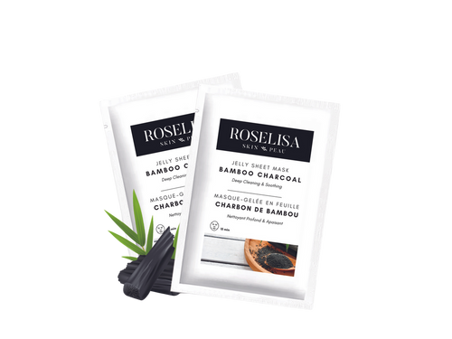 Jelly Sheet Mask Bamboo Charcoal - 1 Pack of 10 Single Masks