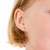 Clear Bezel Crystal Stud Earrings - 6mm