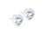 Crystal Heart Stud Earrings - 6mm