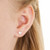 Crystal Heart Stud Earrings - 6mm