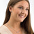 Natural Titanium Brilliance Puck Crystal Stud Earrings - 8mm