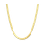 Gold Plain Necklace - 40-46 cm