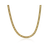 Gold Round Mesh Necklace - 40-46 cm
