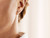 Natural Titanium Plain V Stud Earrings - 8 mm