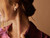 Golden Titanium Chunky Curved Earrings - 15 mm