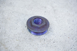 5/8-24 Direct Thread Barrel Adapter - Blue Stainless 5/8-24 Direct Thread Barrel Adapter - Blue Stainless