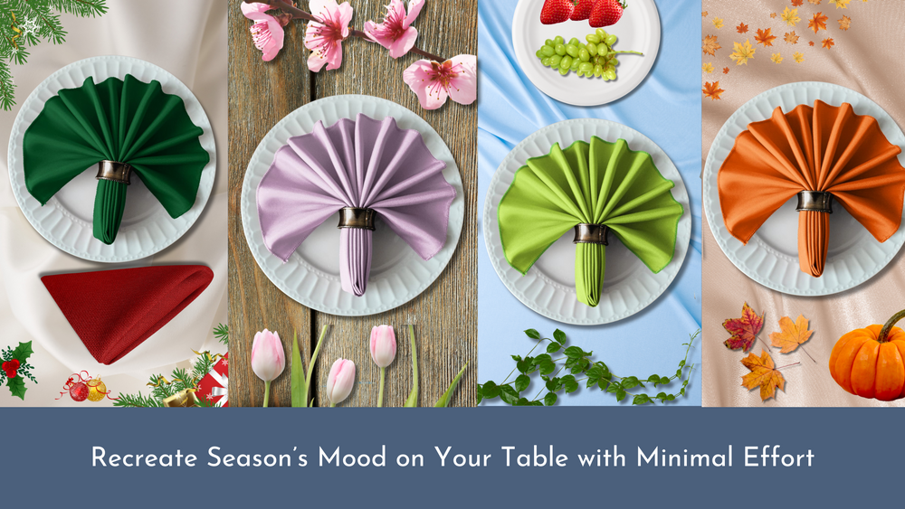 Table Linens for Every Season: Decorating Tips for Spring, Summer, Fall, and Winter