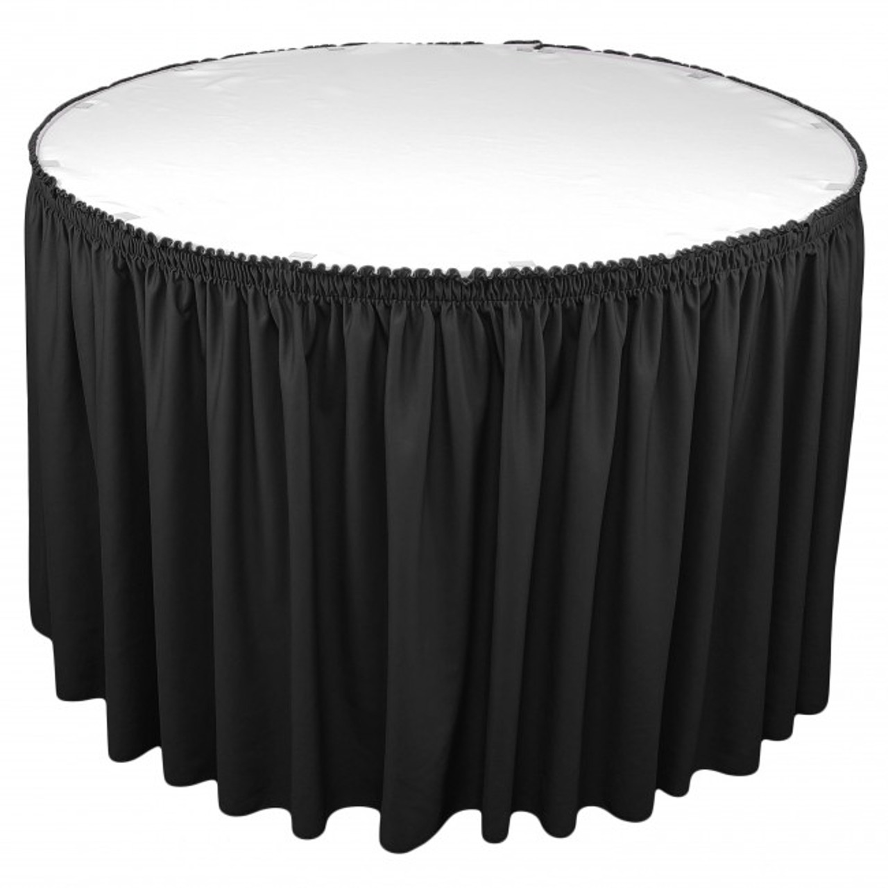 SimplyPoly Shirred Pleat Table Skirting, Special Sizes Cut to Order ...