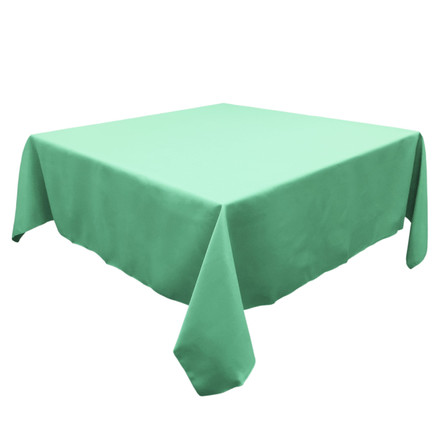 Aqua 60 in. Square SimplyPoly Tablecloths