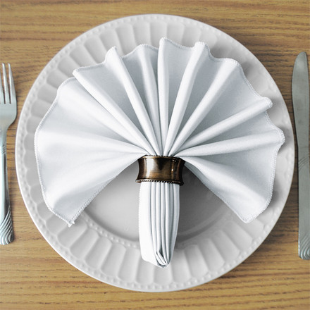 White SimplyPoly Cloth Napkins