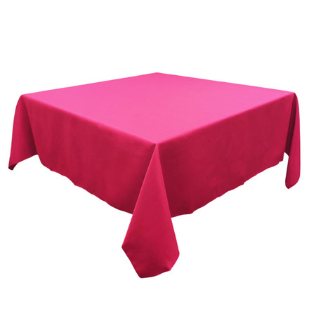 Fuchsia SimplyPoly square tablecloth, 45 inch
