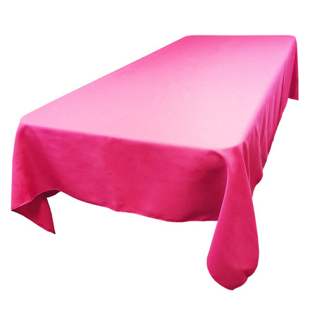 Fuchsia Rectangular SimplyPoly Tablecloths, Size 60 x 120 in.