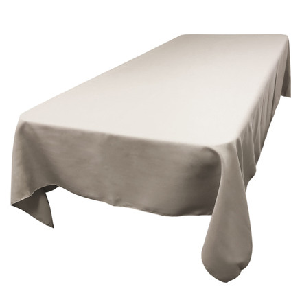 Charcoal Rectangular SimplyPoly Tablecloths, Size 60 x 144 in.