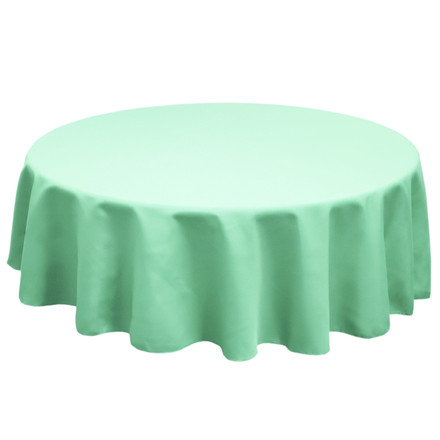 Aqua Round SimplyPoly Tablecloths, Size 60 in.