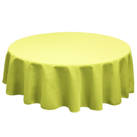 Green Apple Round SimplyPoly Tablecloths, Size 60 in.
