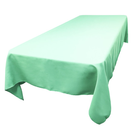 Aqua Rectangular SimplyPoly Tablecloths, Size 72 x 108 in.