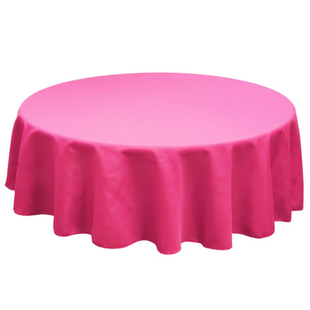Fuchsia Round SimplyPoly Tablecloths, Size 90 in.