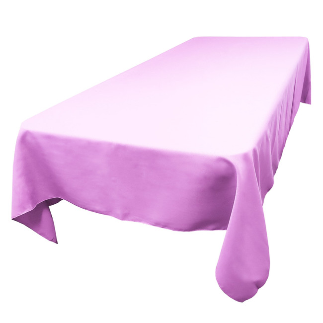 Lavender Rectangular SimplyPoly Tablecloths, Size 60 x 120 in.