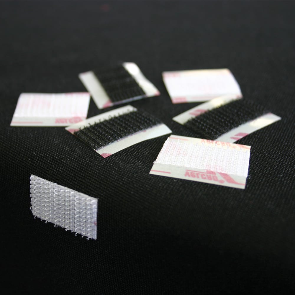 Velcro Tabs for Attaching Skirts to Stage