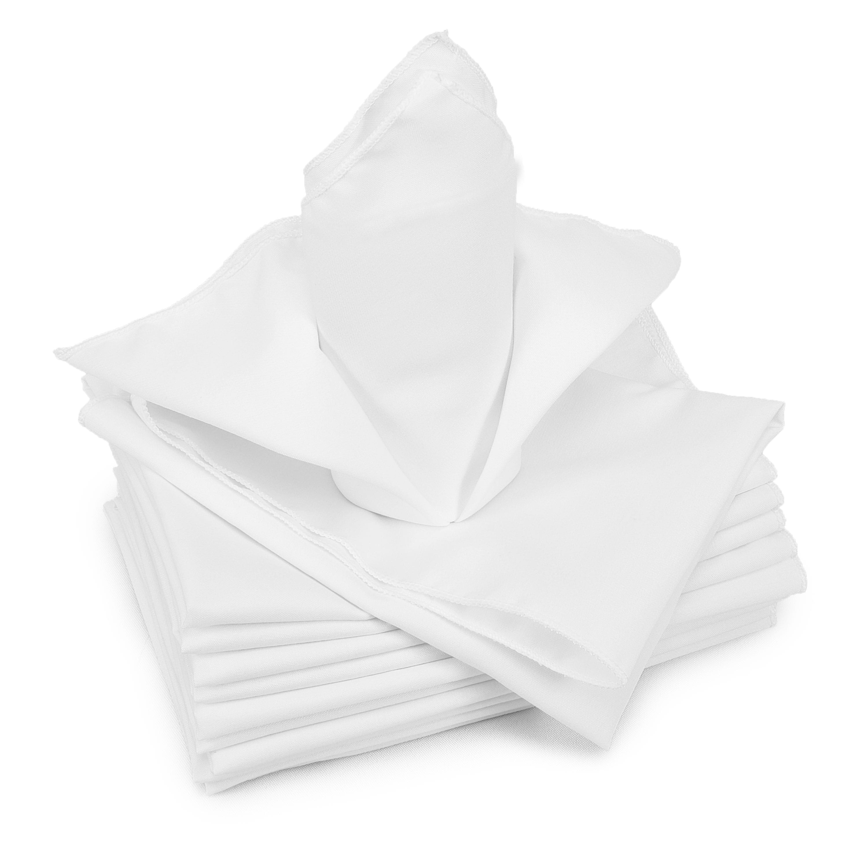 Oversized 20 in. Square Serged Polyester Cloth Napkins