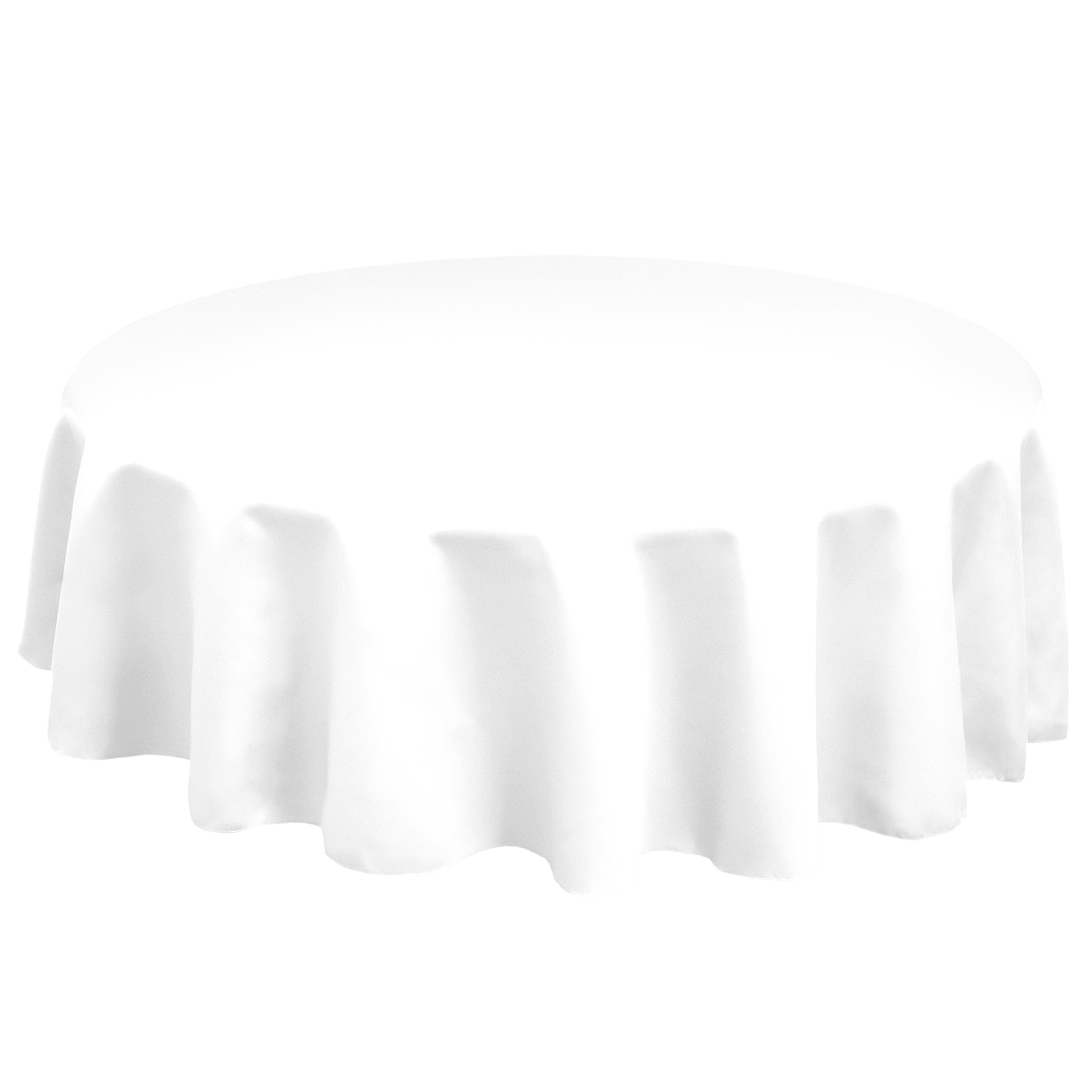 White Round SimplyPoly Tablecloth White Round SimplyPoly Tablecloth