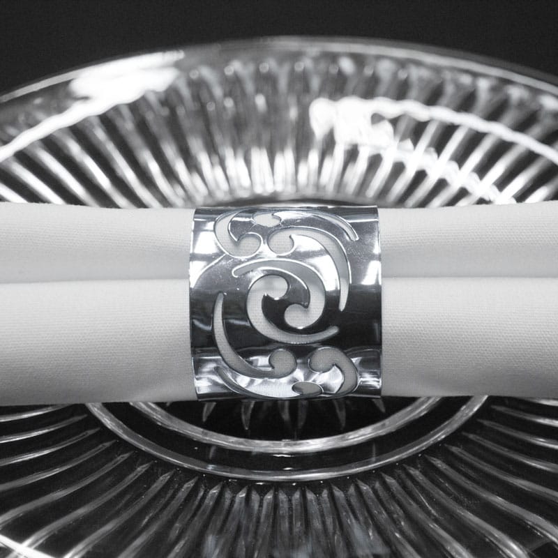 Swirl Pattern Napkin Rings Swirl Pattern Napkin Rings