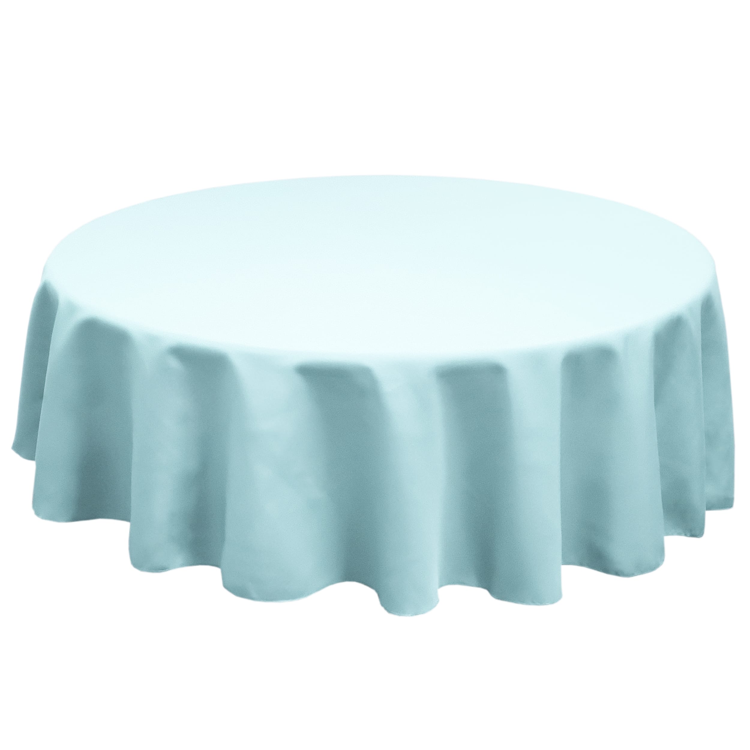 Baby Blue 132 in. Round SimplyPoly Tablecloths