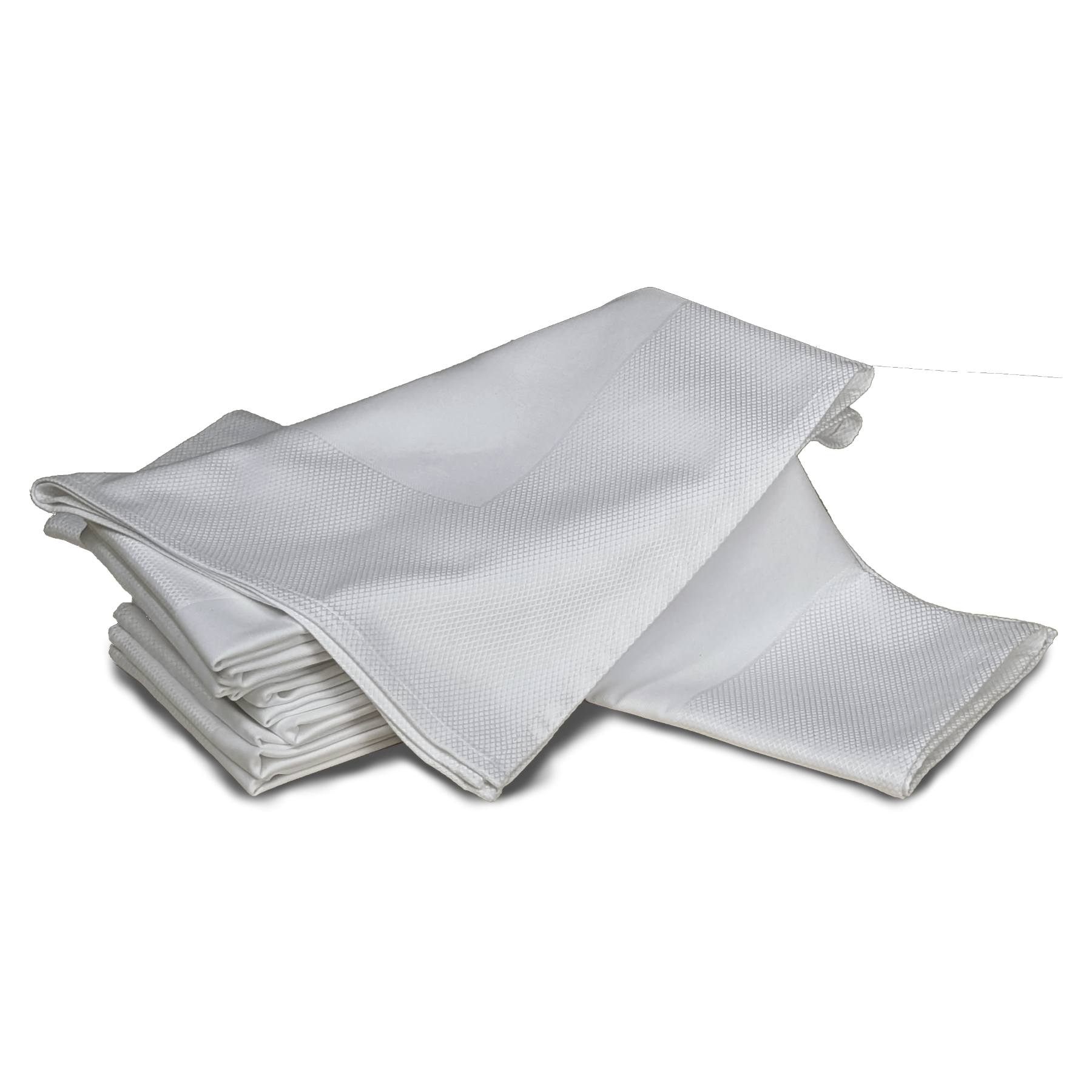 Bright White Dinner Napkins Premium High Quality 100% Cotton