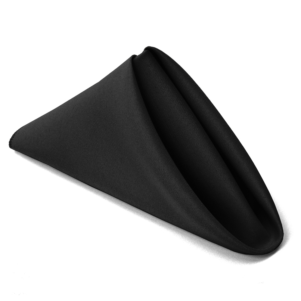 Black SimplyPoly Cloth Napkins Black SimplyPoly Cloth Napkins