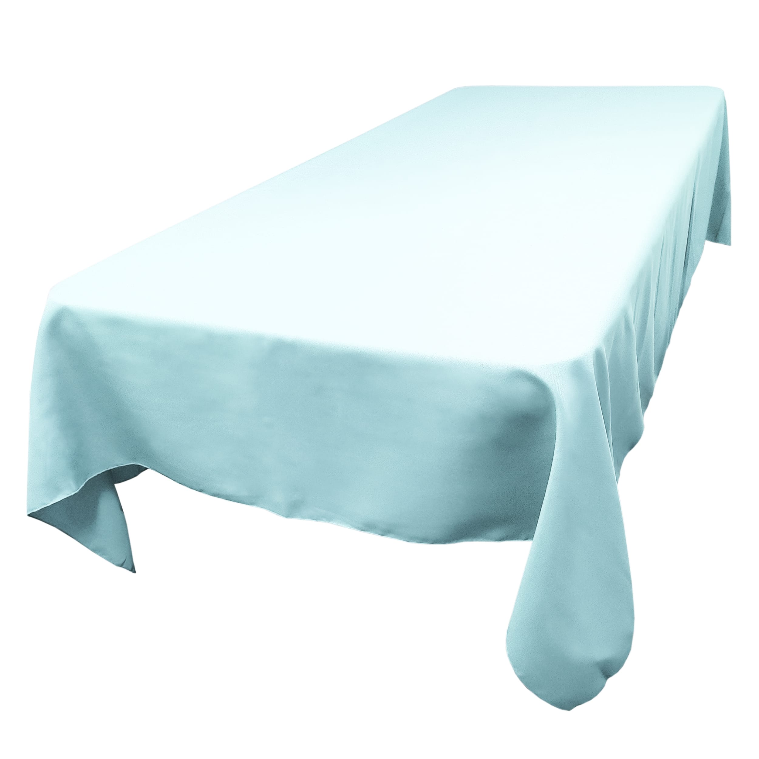 Baby Blue Rectangular SimplyPoly Tablecloths, Size 60 x 120 in.