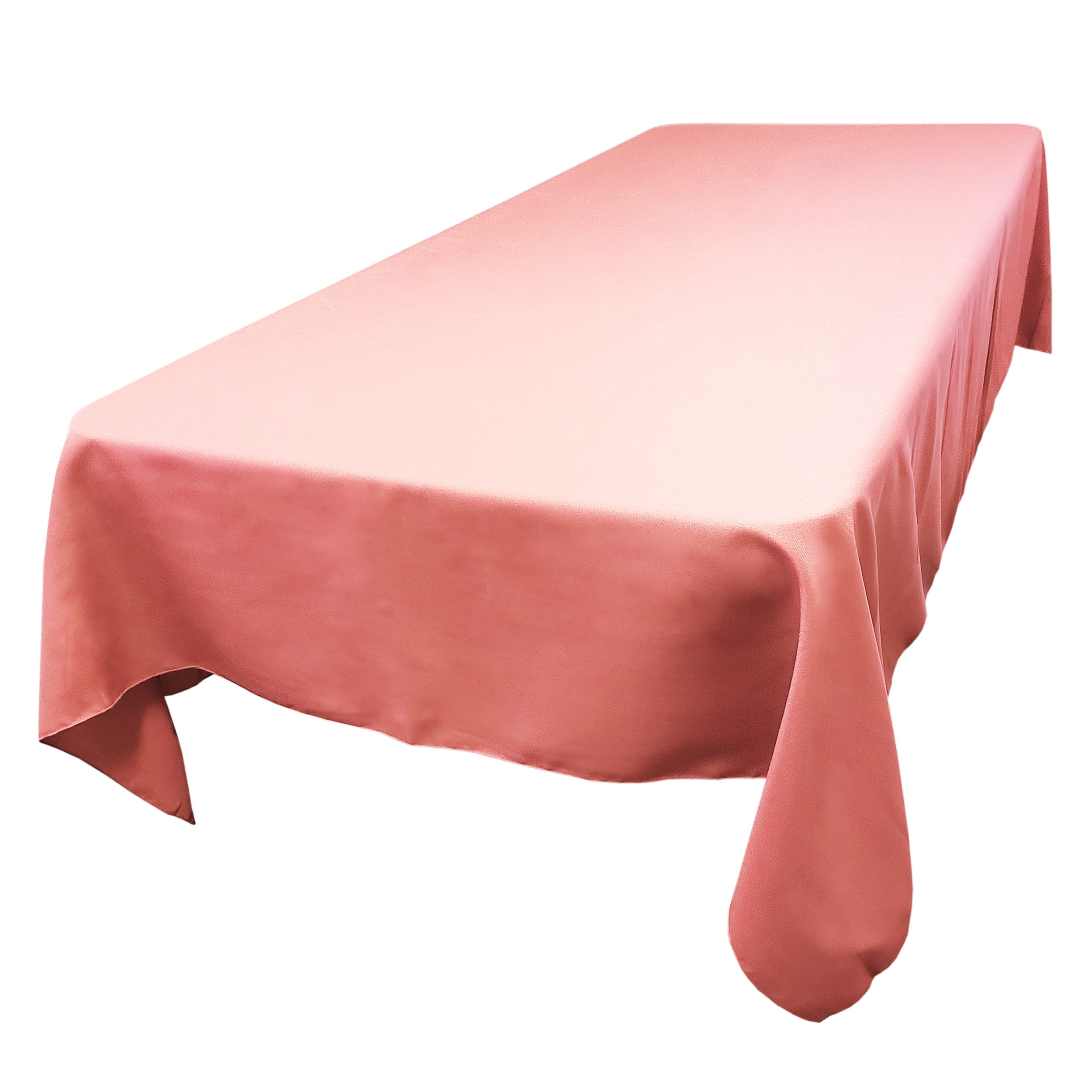 Dusty Rose Rectangular SimplyPoly Tablecloths, Size 60 x 120 in.