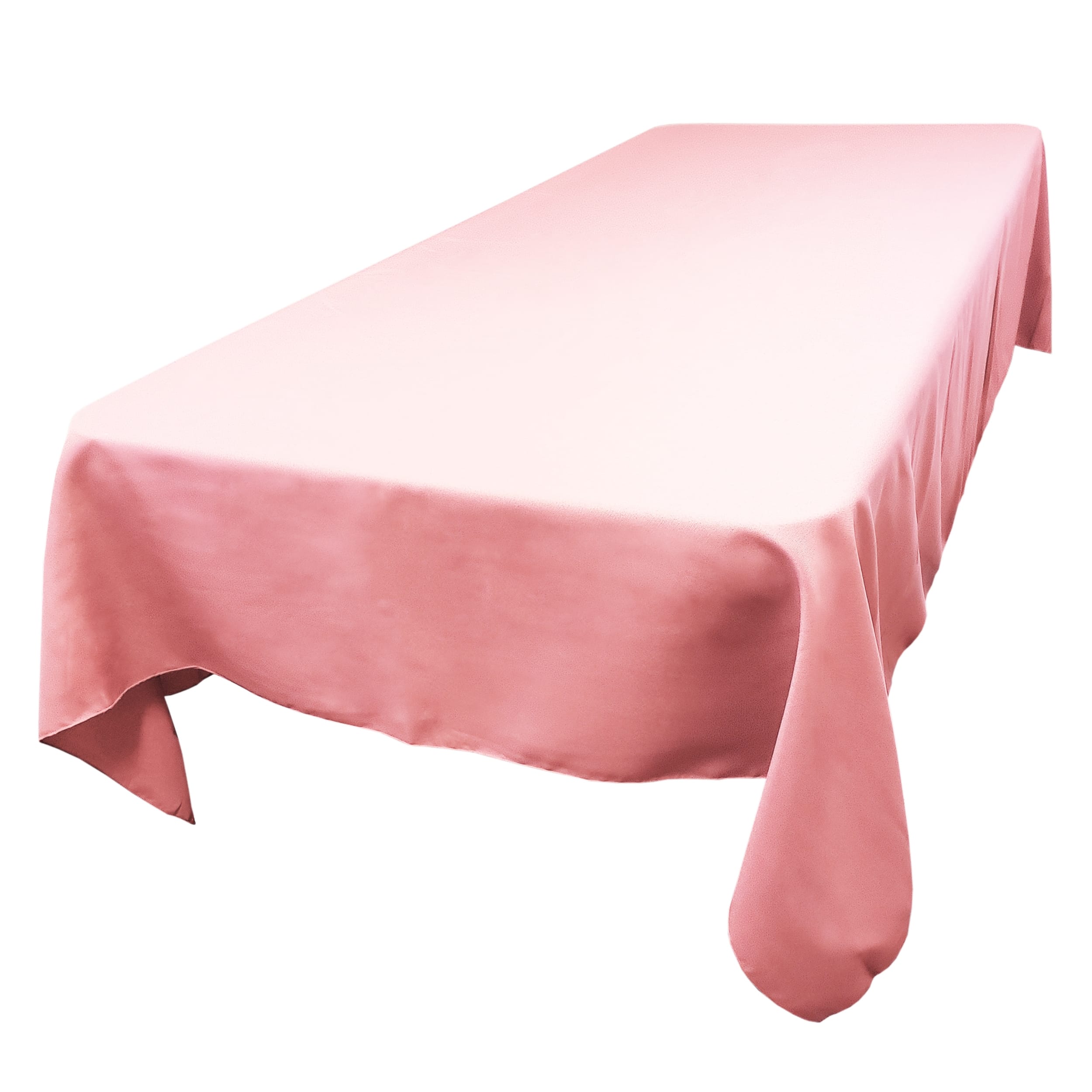 Pink Rectangular SimplyPoly Tablecloths, Size 60 x 120 in.