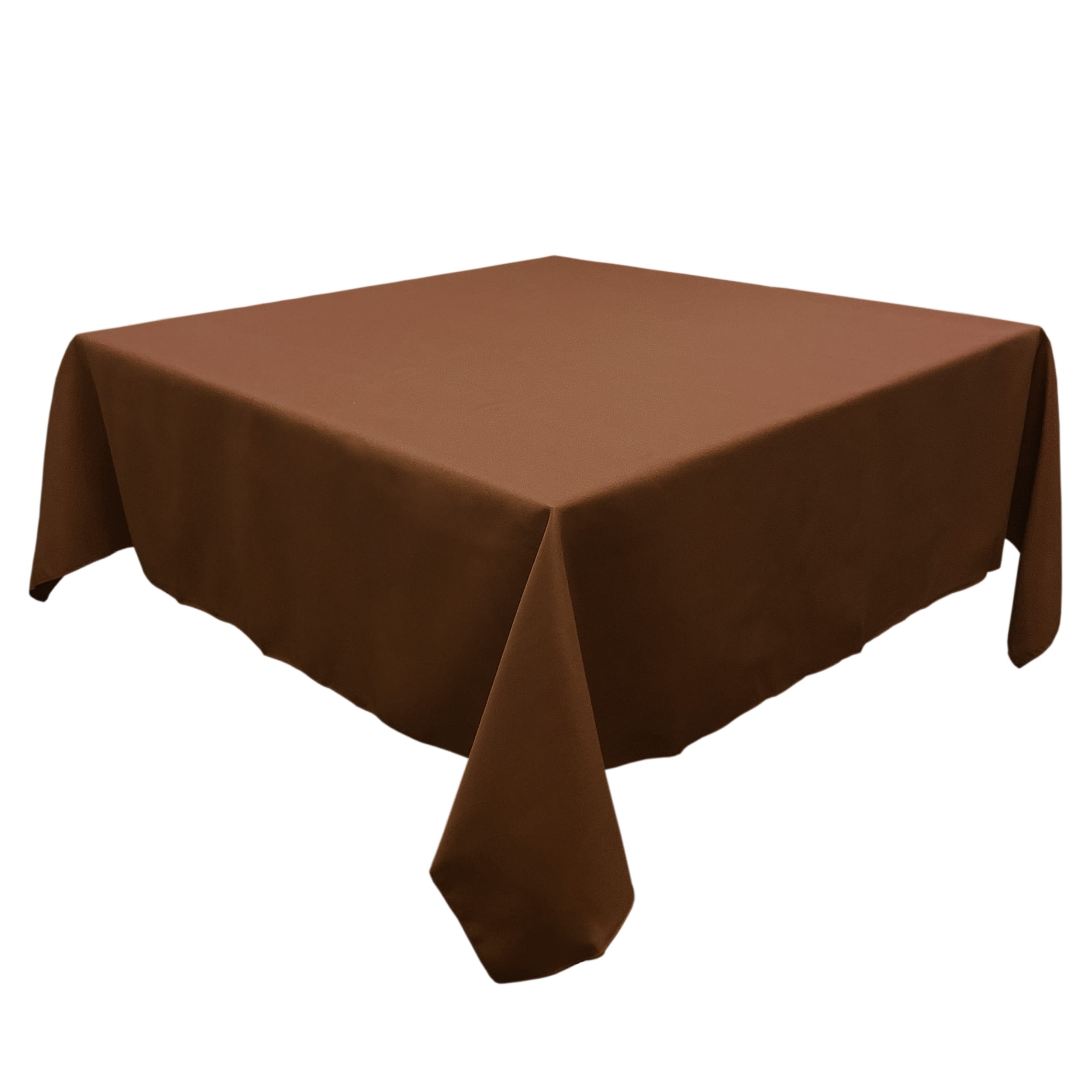 Chocolate Square SimplyPoly Tablecloths, Size 60 in.
