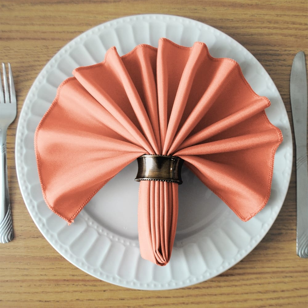 Coral SimplyPoly Cloth Napkins