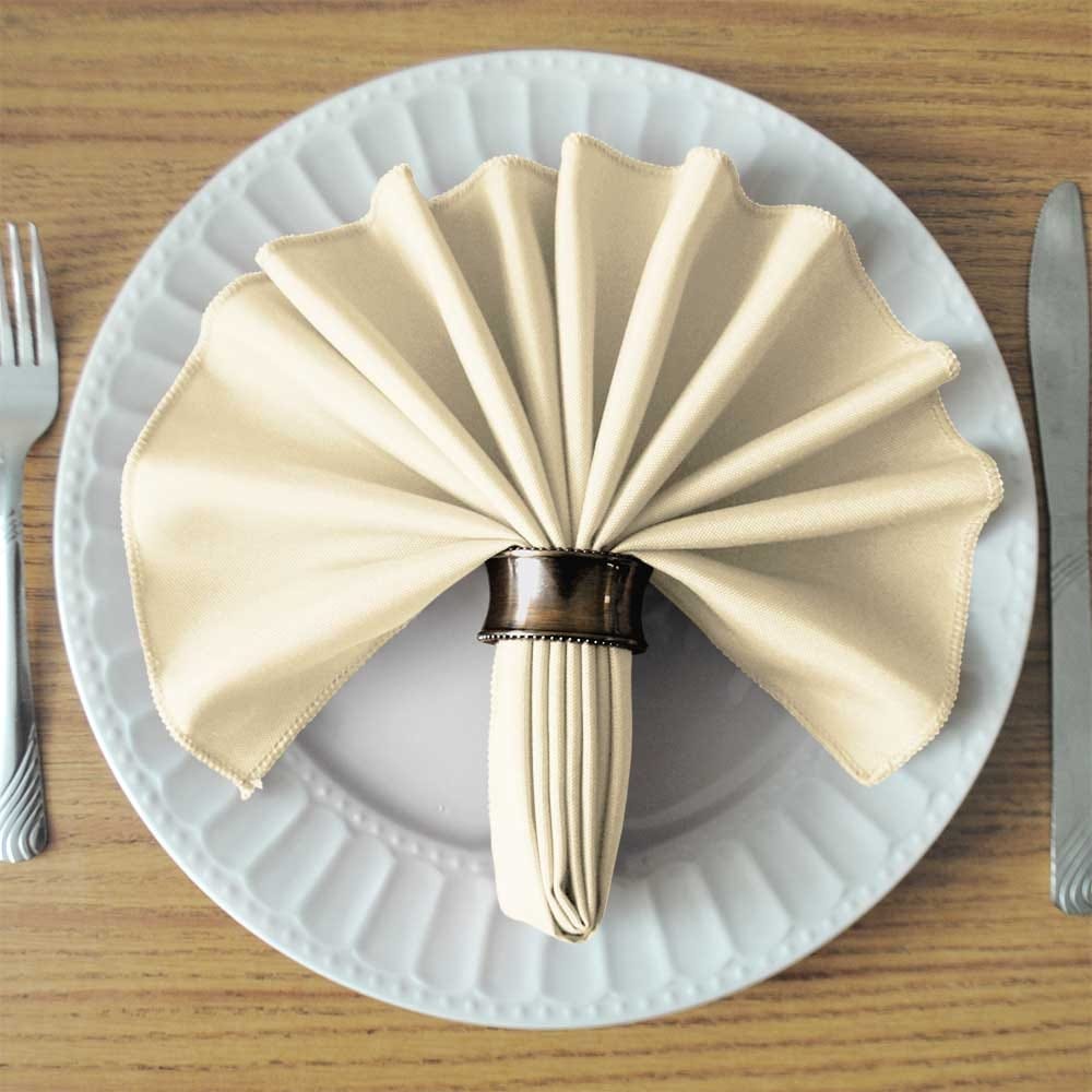 Ivory SimplyPoly Cloth Napkins