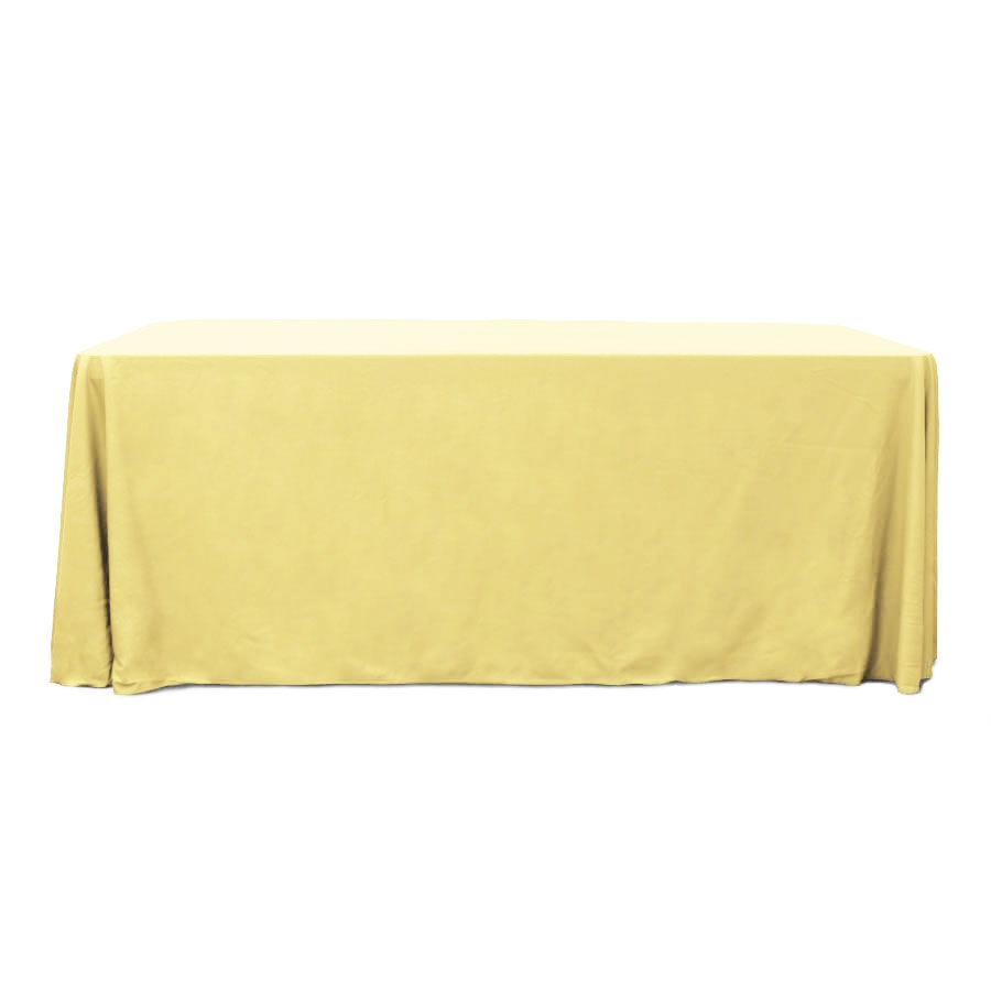 Butter 6 ft. Floor Length  Rectangular SimplyPoly Tablecloths
