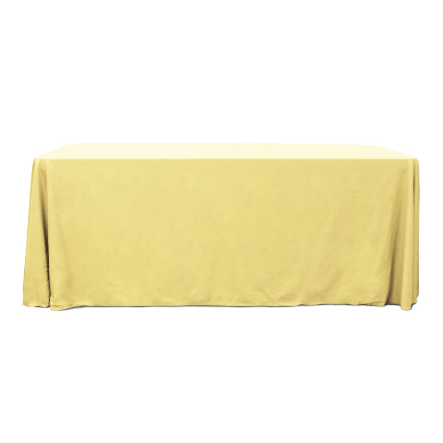 Butter 6 ft. Floor Length  Rectangular SimplyPoly Tablecloths