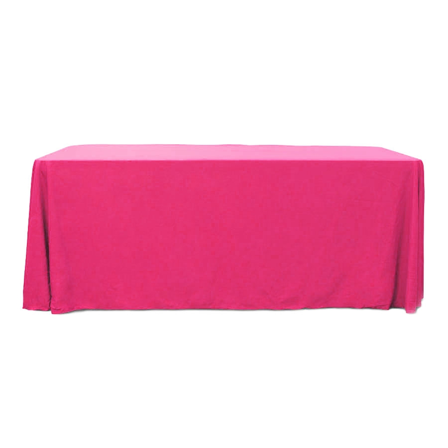 Fuchsia 6 ft. Floor Length  Rectangular SimplyPoly Tablecloths