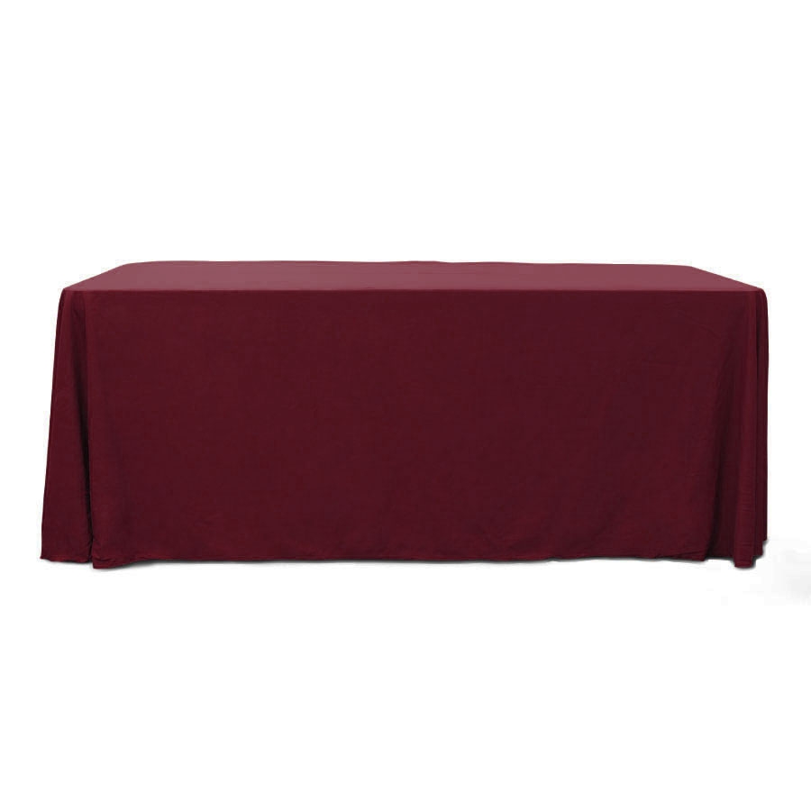 Burgundy 6 ft. Floor Length  Rectangular SimplyPoly Tablecloths