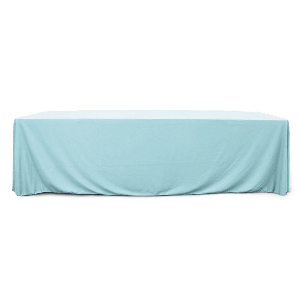 Baby Blue 8 ft. Floor Length  Rectangular SimplyPoly Tablecloths