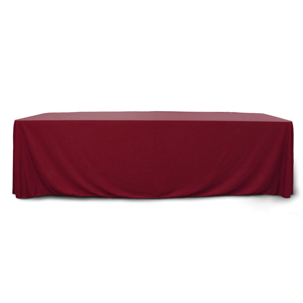 Maroon 8 ft. Floor Length  Rectangular SimplyPoly Tablecloths