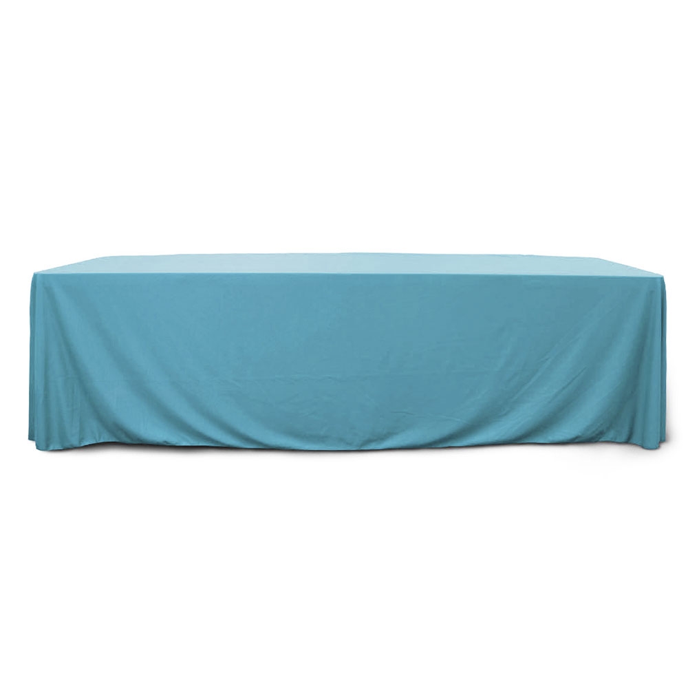 Sky Blue 8 ft. Floor Length  Rectangular SimplyPoly Tablecloths